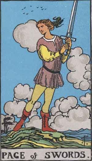 Page of Swords tarot card