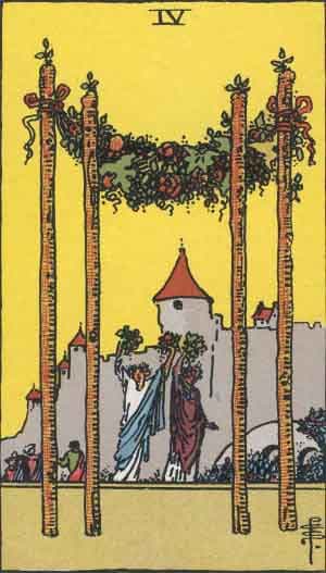 Four of Wands tarot card
