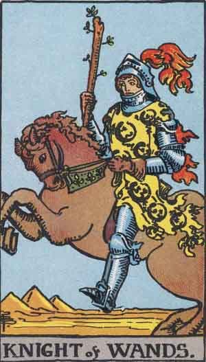 Knight of Wands tarot card